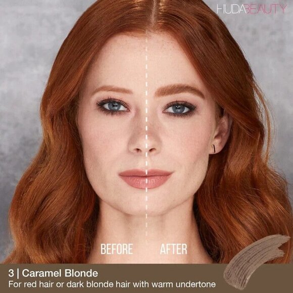 HUDA BEAUTY Other - HUDA BEAUTY BombBrows full & fluffy fiber gel 3 caramel blonde new in box
